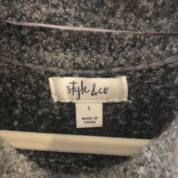 NWT Style & Co Oversized Cowl Neck Sweater Ladies L - Picture 2 of 2